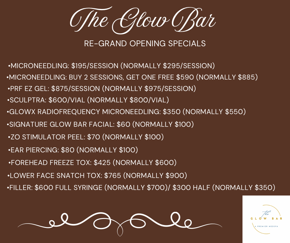 Re-Grand Opening Special: $60 Glow Bar Signature Facial